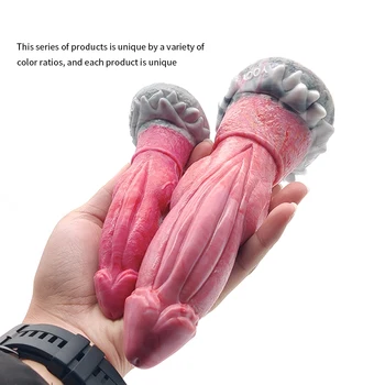YOCY Huge Anal ButtPlug Animal Dildo Small Knot Wolf Dog Realistic Penis Sex Toy For Female Masturbate With Suction Cup S M Size 4