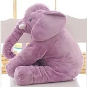 PURPLE LeRadore мультяшная подушка слон плюшевая игрушка наволочка задняя подушка мягкая подушка Слоны подарки на день рождения - Цвет: PURPLE