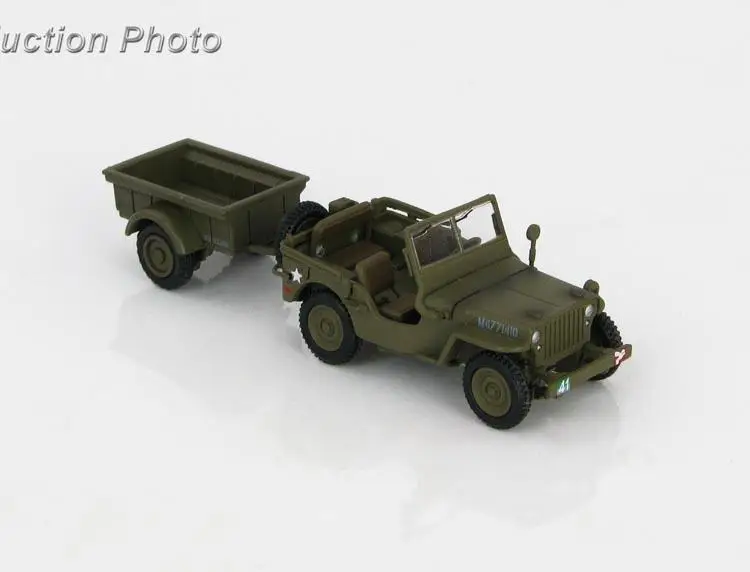 HM Willys британские десантные Jeep w trail 6th дивизии 1/72 модель, полученная литьём под давлением