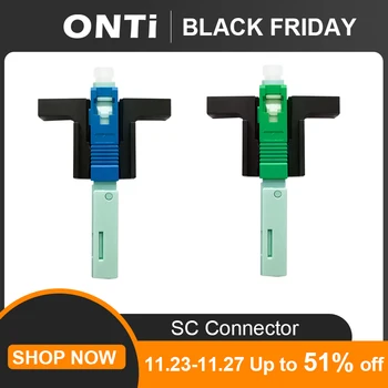 

ONTi High Quality 53MM SC APC SM Single-Mode Optical Connector FTTH Tool Cold Connector Tool SC UPC Fiber Optic Fast Connnector