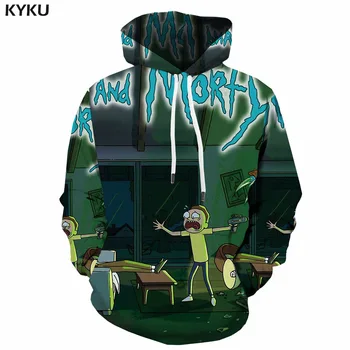 

3d Hoodies Rick And Morty Sweatshirts men Anime Hoody Anime Funny Hooded Casual Cartoon Hoodie Print Leisure 3d Printed