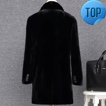 

Coat Mens Mink Real Fur Coat Men Clothes 2020 Long Winter Jacket Natural Fur Coats and Jackets Warm Outerwear KJ2723