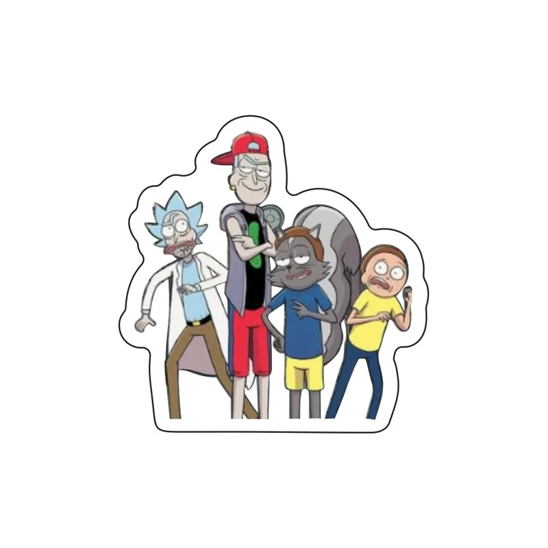 1PCS Hot Selling Rick And Morty Icon Cartoon Badge Acrylic Brooch Pin For Decoration On Backpack T-shirt Clothes Kids Party Gift - Цвет: Цвет: желтый