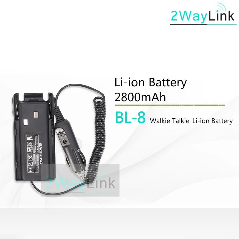 Battery Eliminator BL-8 Батарея для Baofeng UV-82 Plus опционально 2800 мА/ч, 3800 мАч Зарядное устройство для Батарея для uv 82 UV82 UV-8D UV-89 UV-82HP UV-82HX радио - Цвет: Battery Eliminator