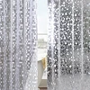 Plastic PVC 3d Waterproof Shower Curtain Transparent White Clear Bathroom Anti Mildew Translucent Bath Curtain With 12 PCS Hooks ► Photo 2/6