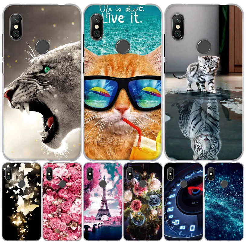 For Coque Xiaomi Redmi Note 6 Pro Case Cover for Soft Silicone 3D Cute Fundas | Мобильные телефоны и аксессуары