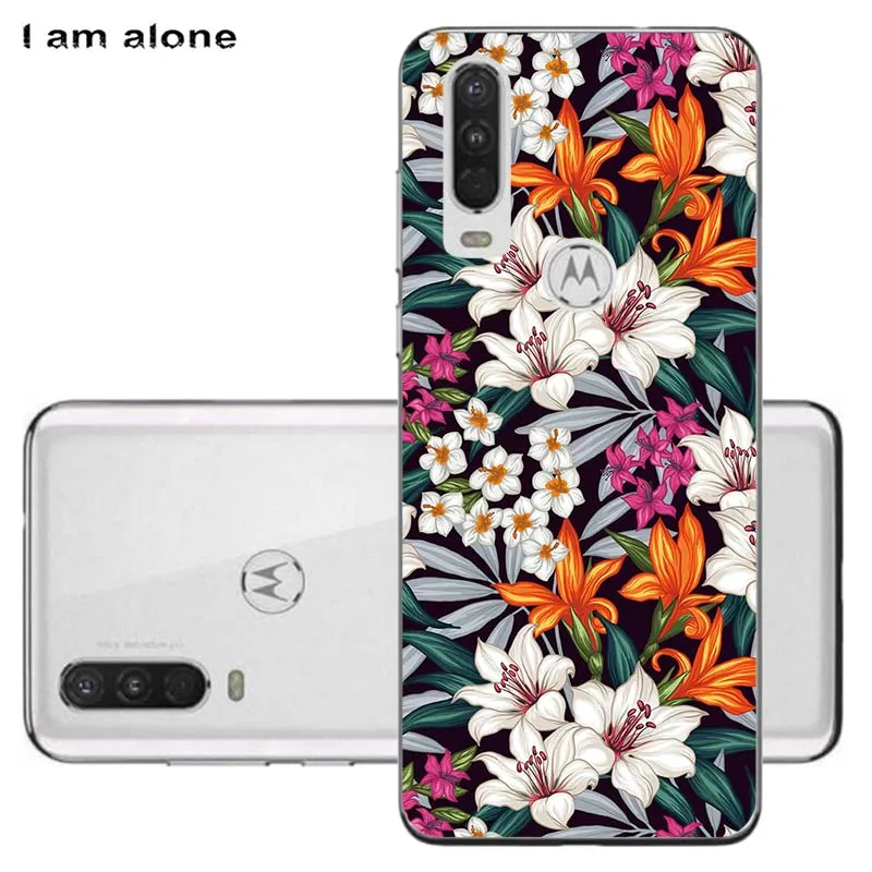 Чехлы для телефонов Motorola One Action/One Vision 6,3 дюйма мягкие сумки из ТПУ чехол для мобильного телефона с мультяшным принтом - Цвет: Solf TPU HH38