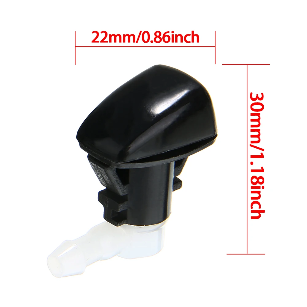 2pcs Car Vehicle Right Left Windshield Washer Sprayer Nozzle Black Car Accessories For Dodge Durango 2011-2019