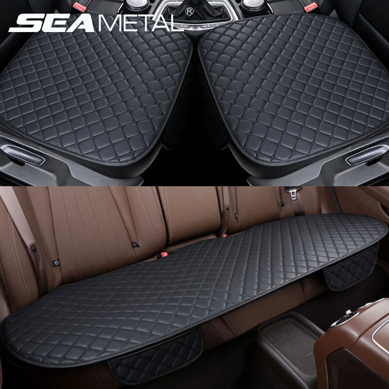 Universal Car Rear Seat Back Seats Cover Breathable PU Leather Pad Mats Cushion 