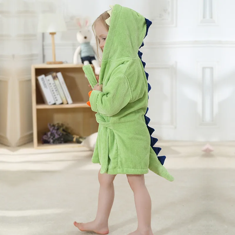 dinosaur baby towel