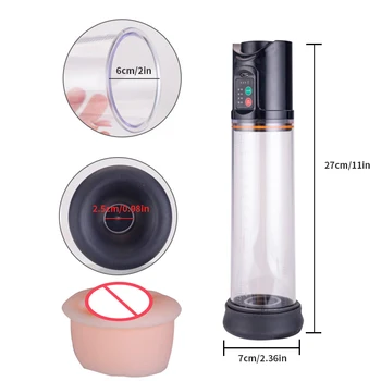 Electric penis vacuum pump rechargeable automatic male enlargement erection extend men manual penis enlarge air pressure device