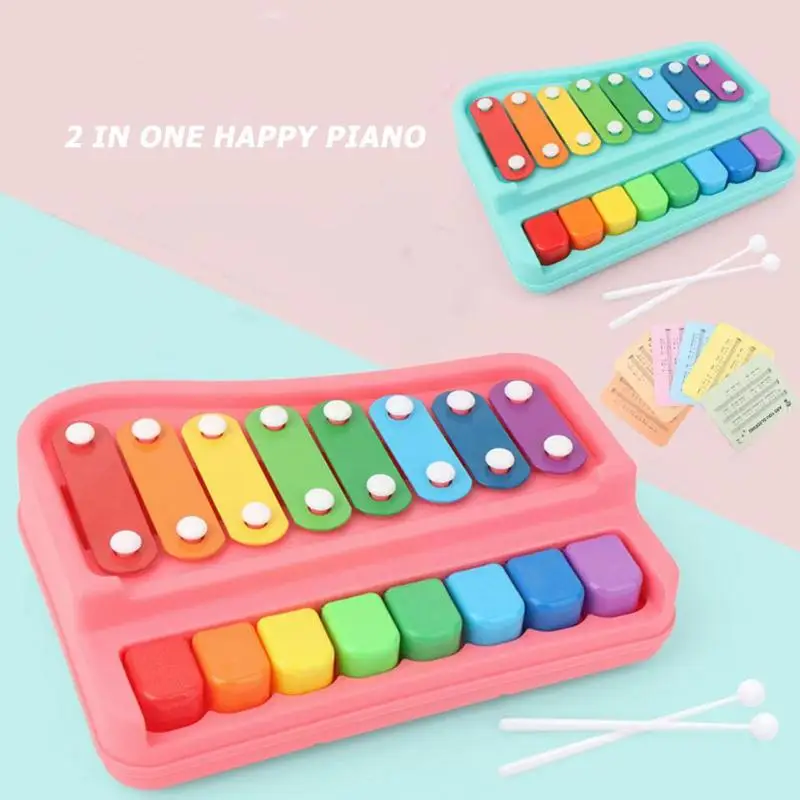 Piano A Frapper A La Main Avec Marteau Instrument De Musique Enfants Jouets Educatifs Precoces Riches En Couleur Beneficiant Du Developpement Des Yeux Aliexpress