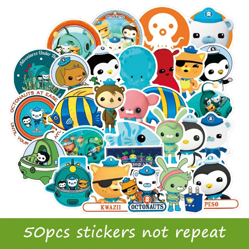50pcs The Octonauts cartoon stickers funny anime captain Barnacles peso  laptop sticker decal for computer dell lenovo macbook HP|Tấm Dán Laptop| -  AliExpress