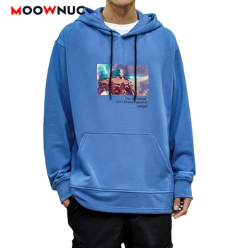 

New 2020 Youth Street Spring Hooded Pullover Hoodies Boys Kpop Fit Dress Fashion Casual Hip Hop MOOWNUC Hombre Men's Clothes MWC
