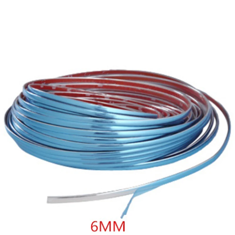 Отделка окна автомобиля Декор Серебряная хромированная полоса край двери бампер