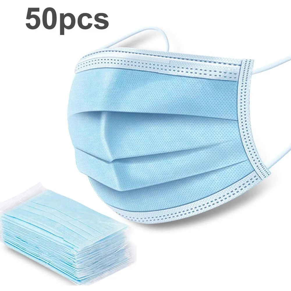 

DROPSHIPPING Disposable Anti-Pollution 3 Layer Non-woven Dust Mask Ear Loop Face Mouth Masks Dust Mask Fast Delivery