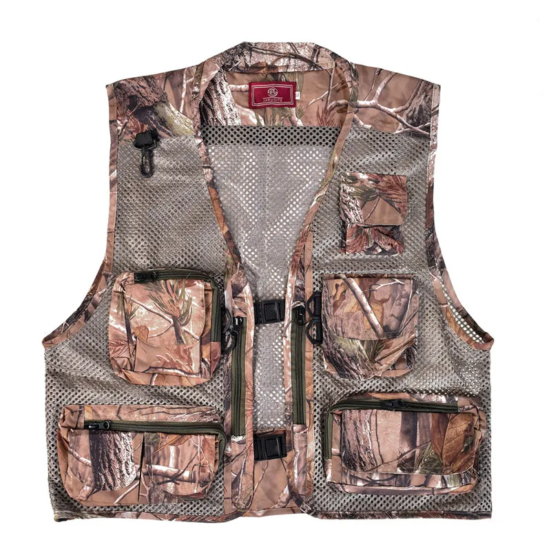 

Fly Fishing Vest Breathable Quick-Drying Mesh Vest Tactical Military Camping Vests Men Waistcoats with Multi Pocket