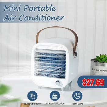 

Mini Portable Refrigeration Air Conditioner USB Desktop Fast Cooling Fan Humidifier Mute Air Cooler for Home Office