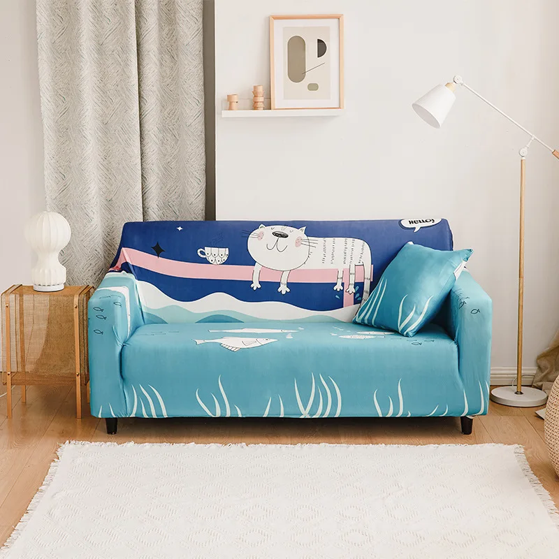 Color 24 Стрейч диванных чехлов протектор мебели полиэстер Loveseat крышка M l XL XXL XXXL XXXXL 1/2/3/4-seater Arm накидки на стулья для Гостиная - Цвет: Color 24