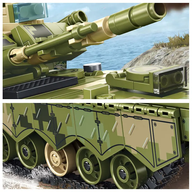 SEMBO военный боевой автомобиль Танк Panzer модель игрушки Кирпичи техника грузовик