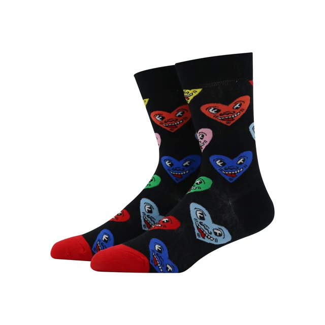 Unisex Fashion Style Love Smiley Socks Cotton Harajuku Colorful Full Socks for Women Happy Funny Man Socks Medias 2