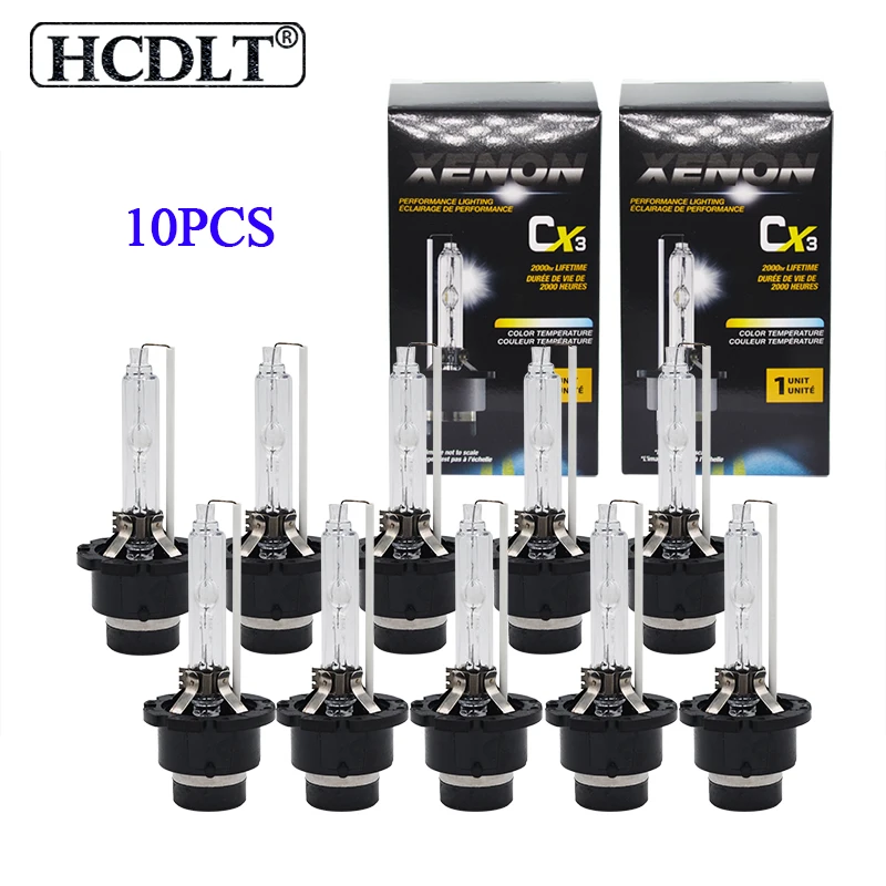 HCDLT 10PCS Original 35W D2S 6000K Xenon HID Lamps 12V Car Light Bulb D2R D4R 4300K 5000K D4S 8000K 10000K Auto Car Headlight Lamp (1)