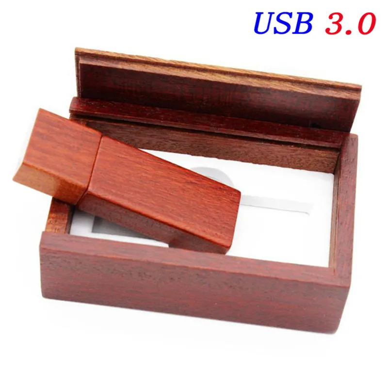 JASTER USB 3,0 5 шт. бесплатный логотип на заказ Деревянный usb+ коробка usb флэш-накопитель карта памяти 4 ГБ 8 ГБ 16 ГБ 32 ГБ U диск - Цвет: Rose wood