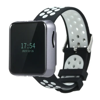 

JWM-105 MP3 Player Portable Music Player 2 in 1 Lapel Clip Watch Wear Bluetooth Ebook 8GB Memory Card Expansion Type-c Interface