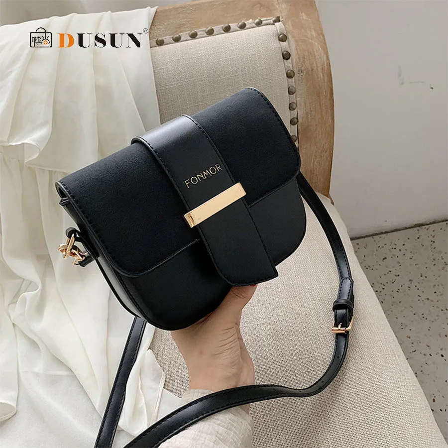 

Casual Pu Leather Women's Shoulder Bags for Women Designer Solid Color Ladies Crossbody Bag Fashion Metal Lock Flip Square Bags