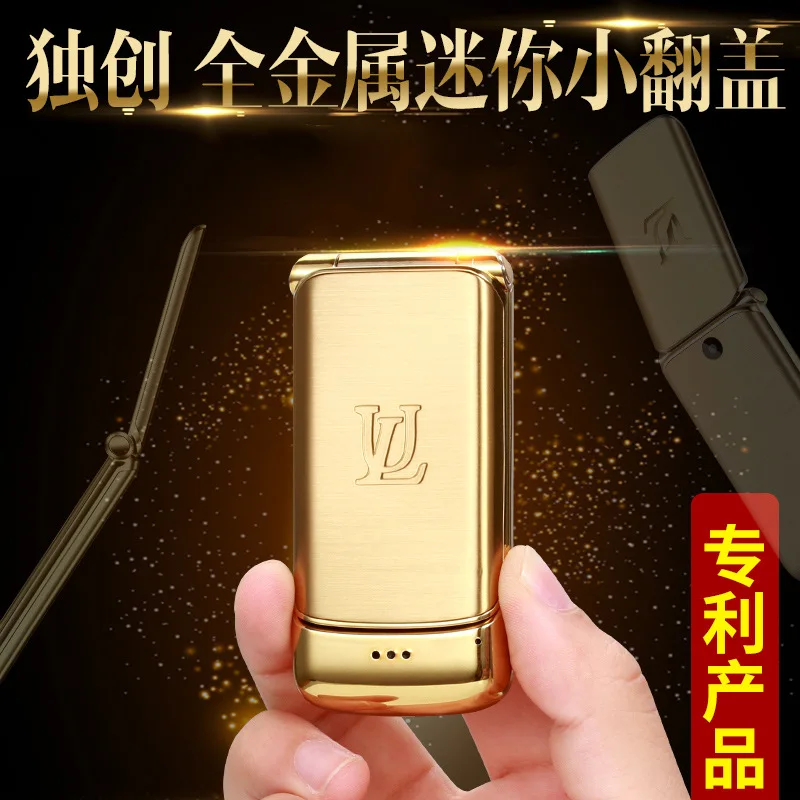 

Ulcool V9 Metal Flip Mini Mobile Phone Small Micro Pocket Men And Women-Bluetooth Dual Card Dual Standby Small Mobile Phone