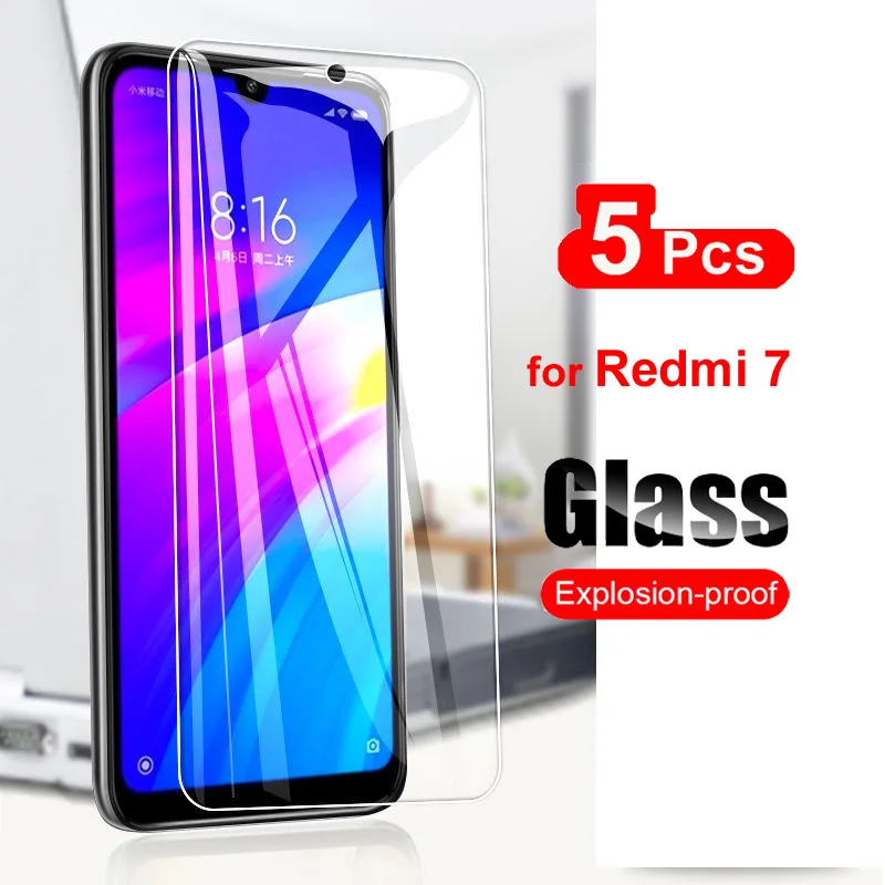 5 шт. Защитное стекло для экрана Xiaomi Redmi 7 закаленное Redmi7 стеклянная пленка