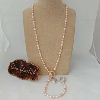 

41'' Mixed Color Baroque Necklace Coin Pearl Pendant