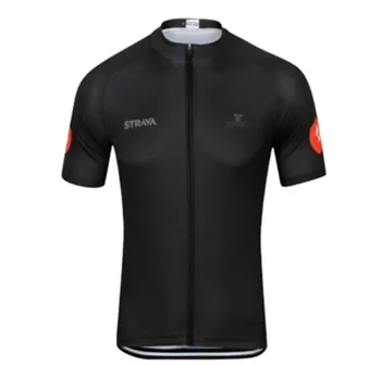 

2018 STRAVA Team Men's Cycling Jersey MTB Short Sleeve Jerseys Breathable Mountain Bike Bicycle Jersey Clothing Sport Wear Shirt