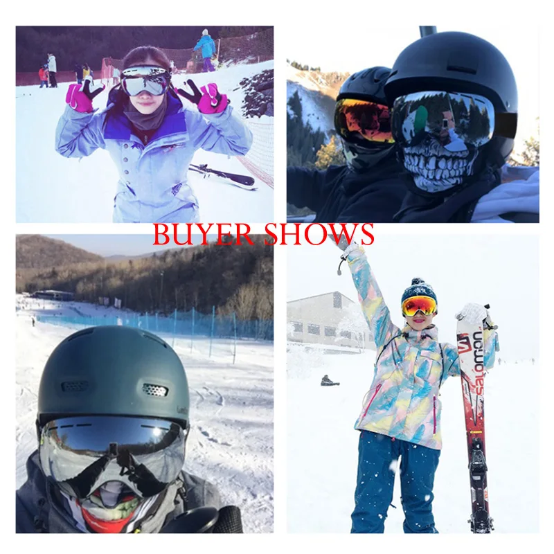 UV400 Anti-fog Double Layers Ski Goggles Lens Ski Mask Glasses Skiing Snow Snowboard Eyewear Mirror Polarize Goggles for Adults 2