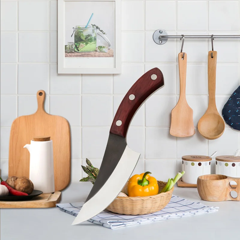 Новые 5 дюймовые острые ножи для мясника из высокоуглеродистой стали кованый нож