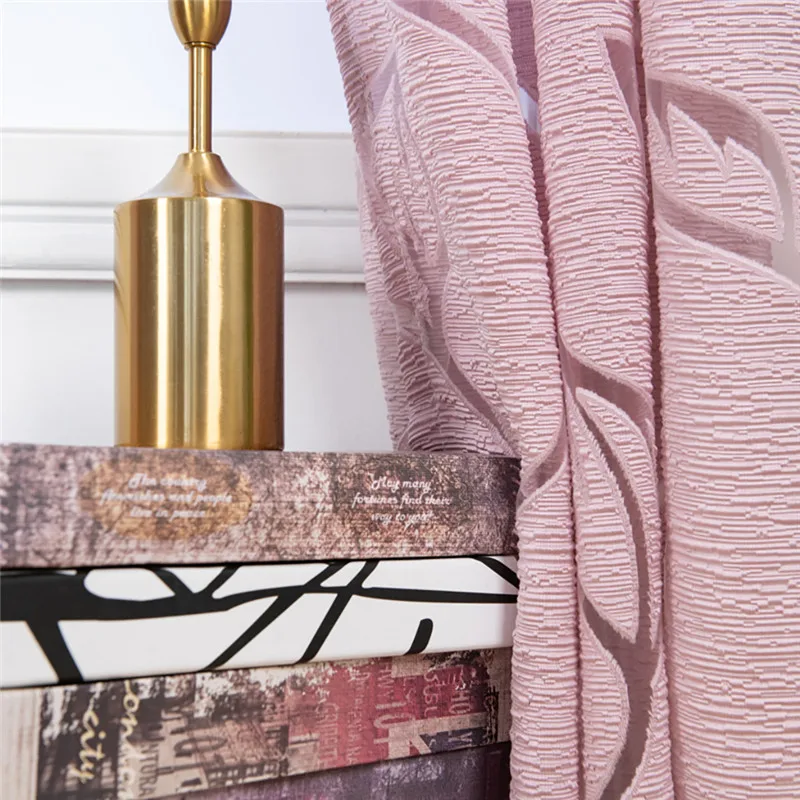 Trees Sheer Curtain Tulle Window Treatment Voile Drape Valance Fabric curtains for bedroom rideaux pour le salon  #4O09 (36)