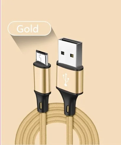 NOHON USB телефонный кабель для iPhone 11 Pro Max XS XR type C Micro usb кабель для зарядки и передачи данных для samsung Android 0,25 м 1 м 1,5 м 2 м 3 м - Цвет: Золотой