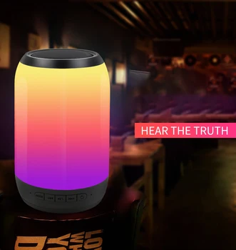 

Bluetooth Speaker Large Portable Speaker Altavoz Bluetooth 5.0 HIFI Music with LED Colored Lights Play Music for PC Smartphone