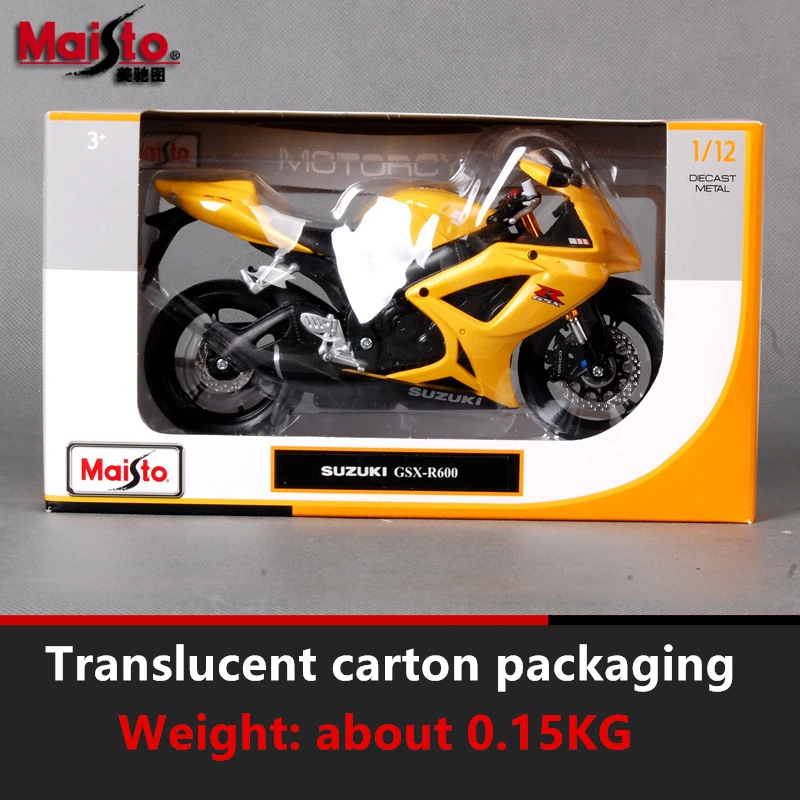 Maisto 1:12 Suzuki GSXR600 скремблер моделирование сплав мотокросса серии авторизованный игрушечный мотоцикл автомобиль Коллекционирование подарки
