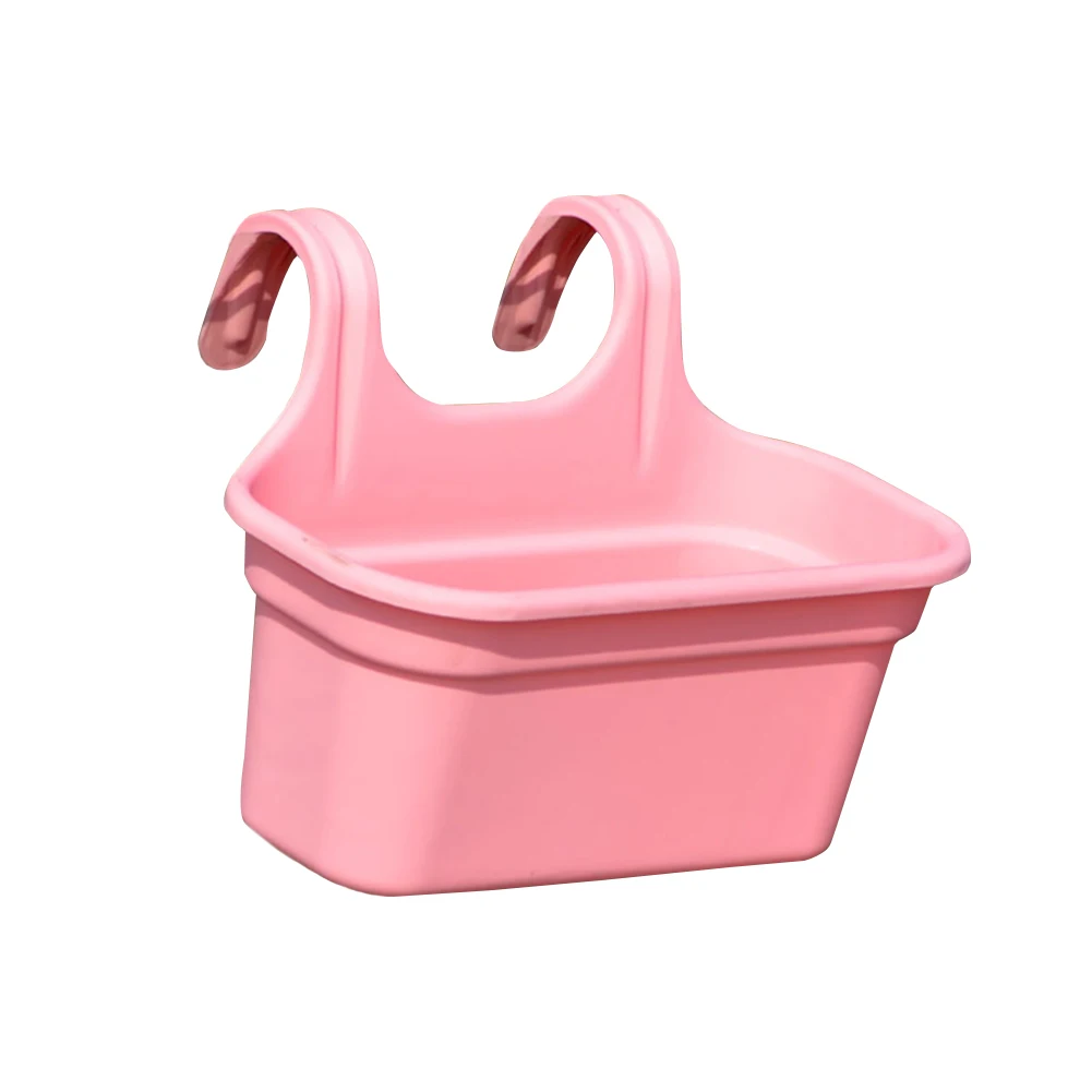 Balcony Outdoor Gifts Double Hook Home Storage Decorative Basket Flower Pot Portable Container Garden Multifunction Wall Hanging