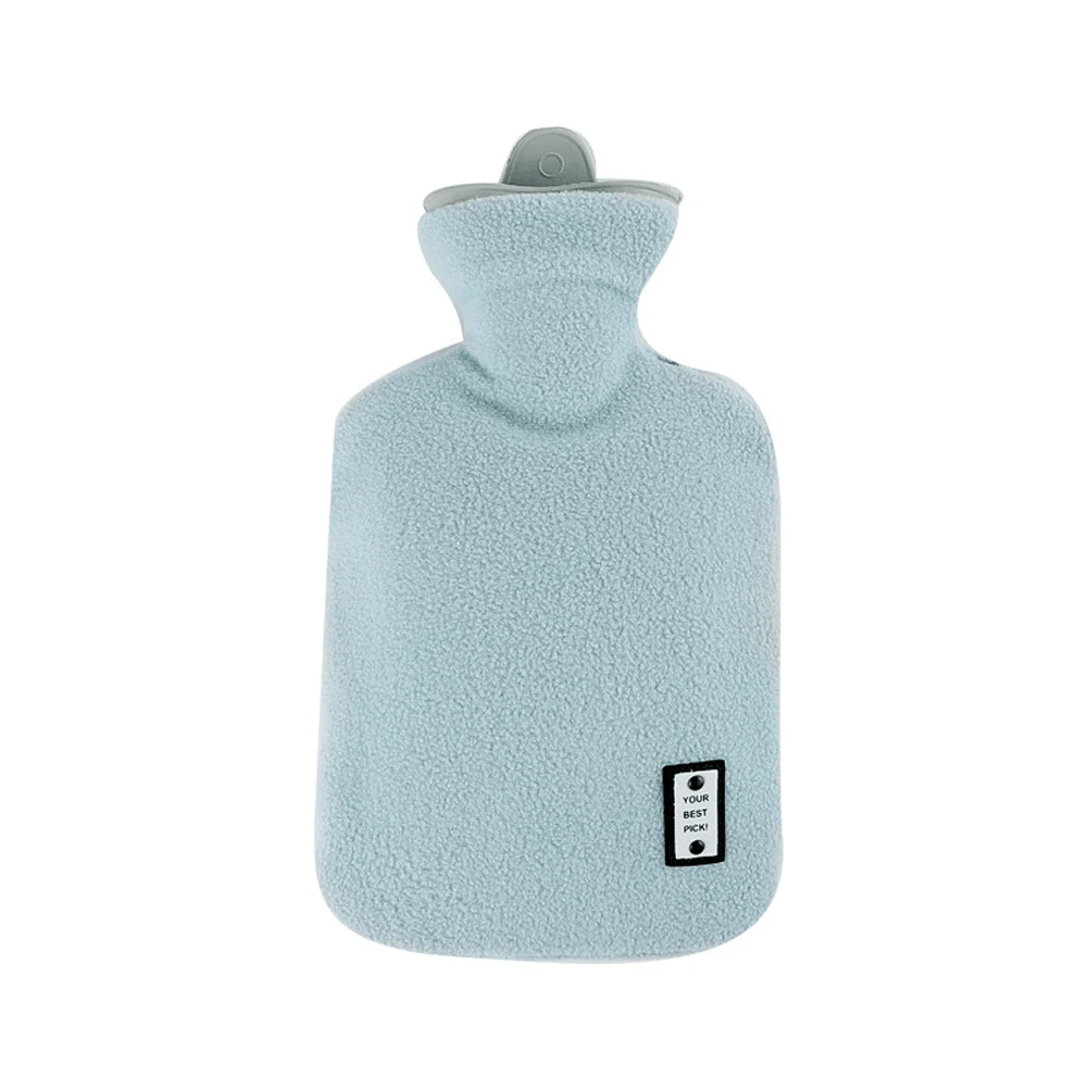 Hand Gift Heat Therapy Hot Water Bottle Warm Winter 1000ml Office Solid Foot Home Pain Relief Simple Hot Compress With Cover