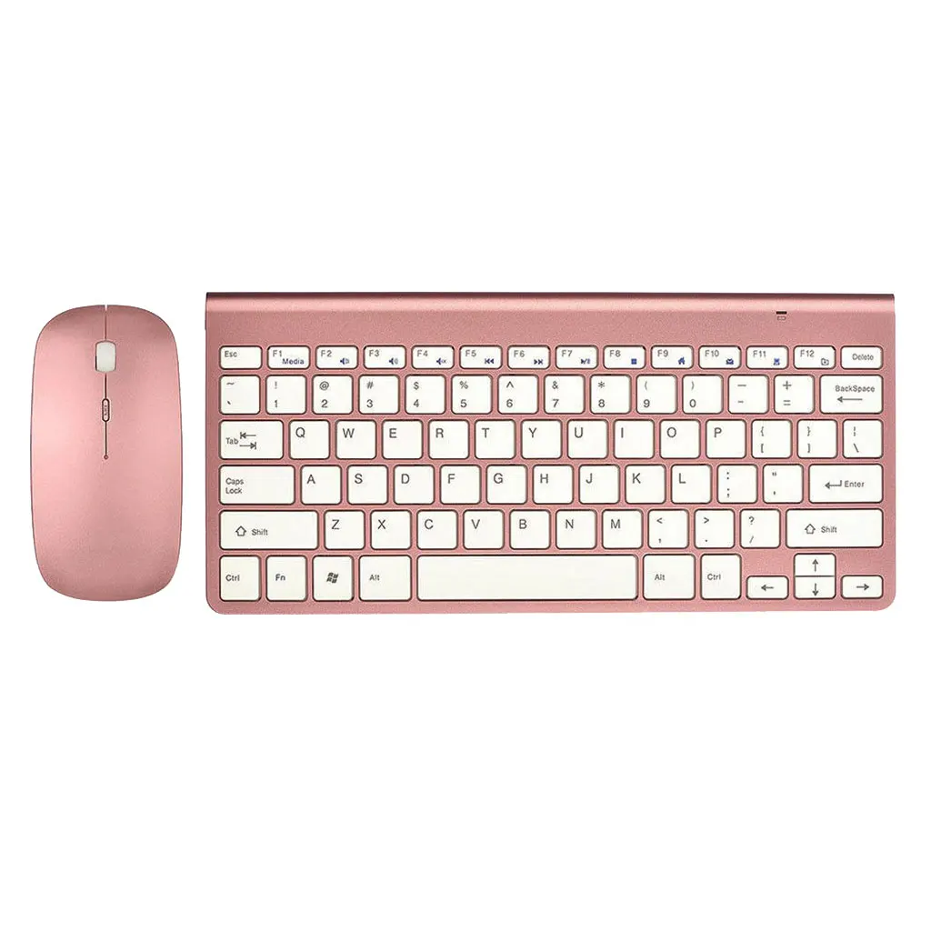 2.4G Waterproof Wireless Keyboard & Mouse Combo Set Mini Multimedia Keyboard For PC Laptop Notebook Mac Desktop Office Supplies