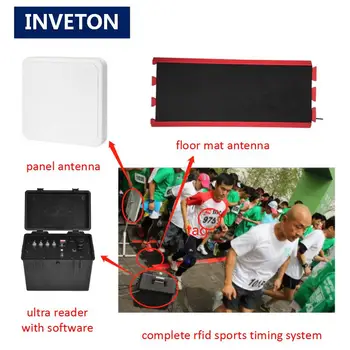 

uhf complete chip raceresult timing software 4/8ports rfid ultra reader wristband rfid tag marathon running timing mat antenna