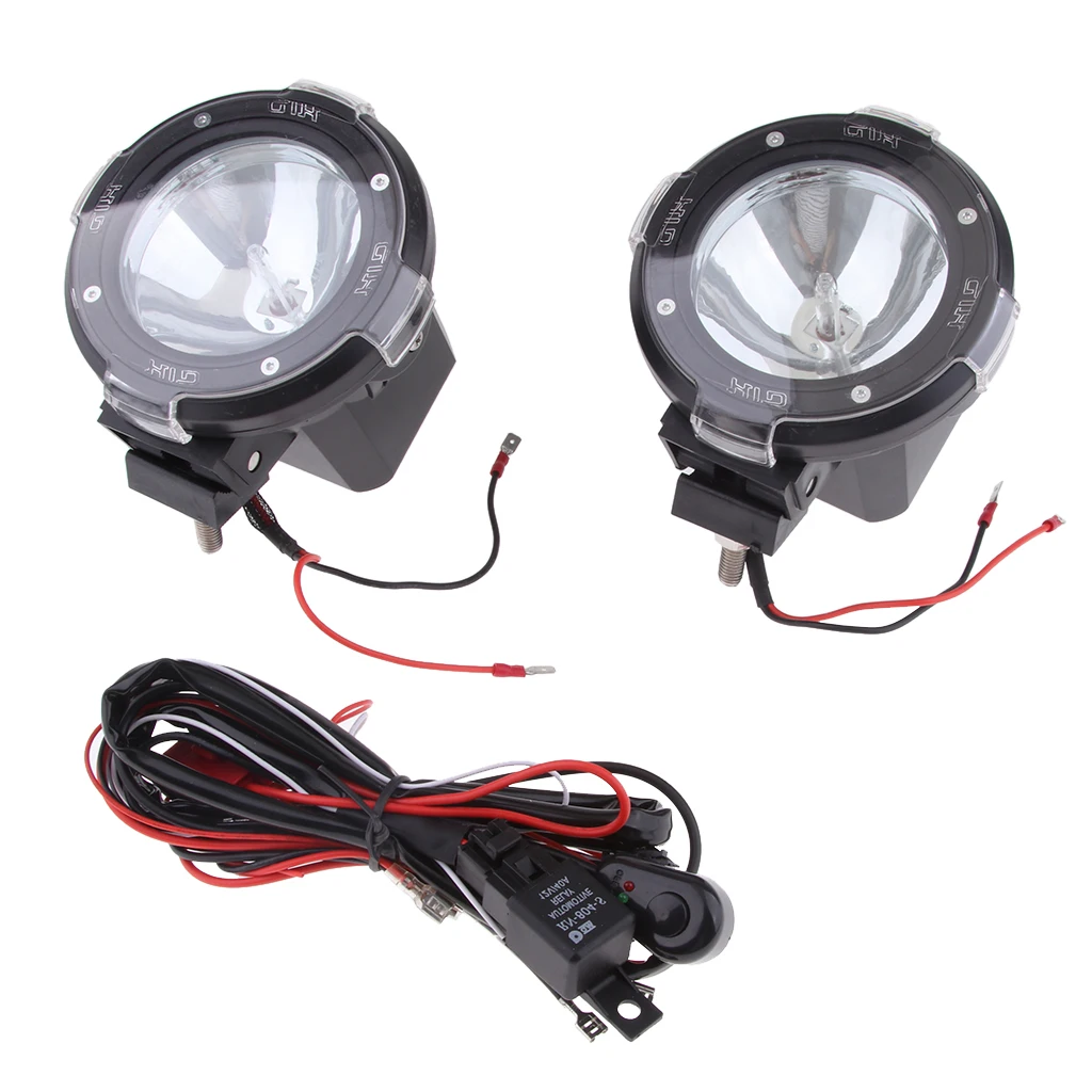 2Pcs 4Inch Motorcycle Driving Light 100W LED Fog Lamp Spot Lights Work Lights