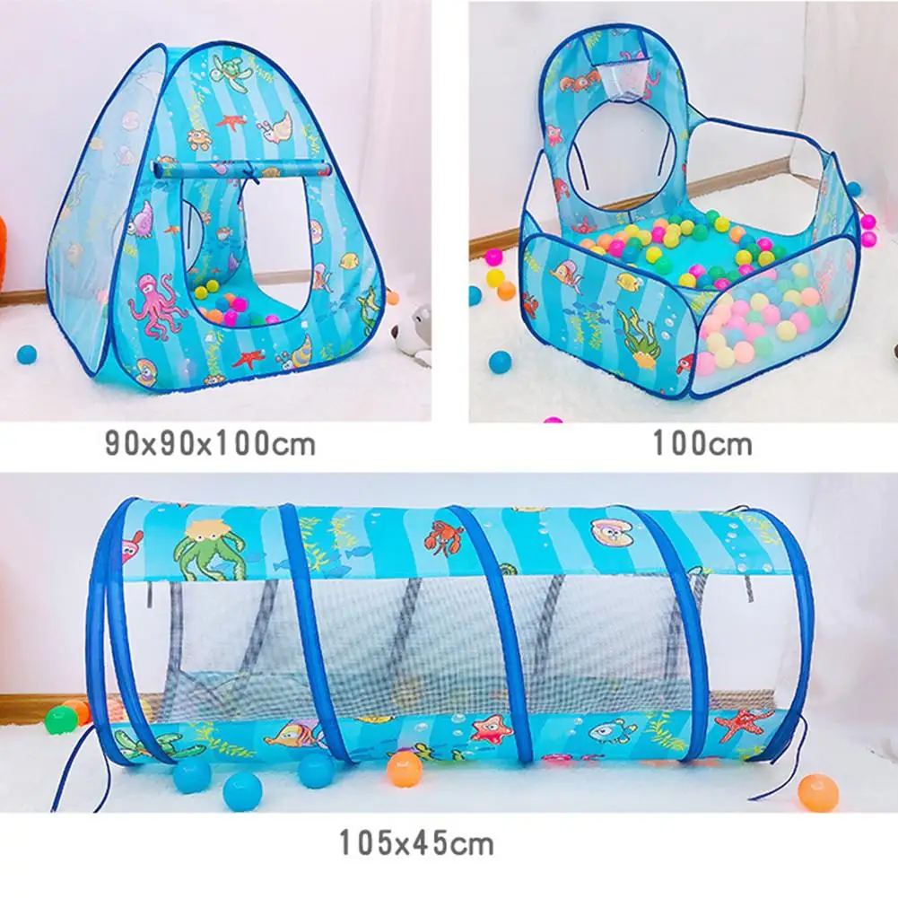 Children Play Tent With Crawl Tunnel Children Playhouse Kids Tents For Boys Girls Babies Toddlers Baby Crawling Tunnel Te