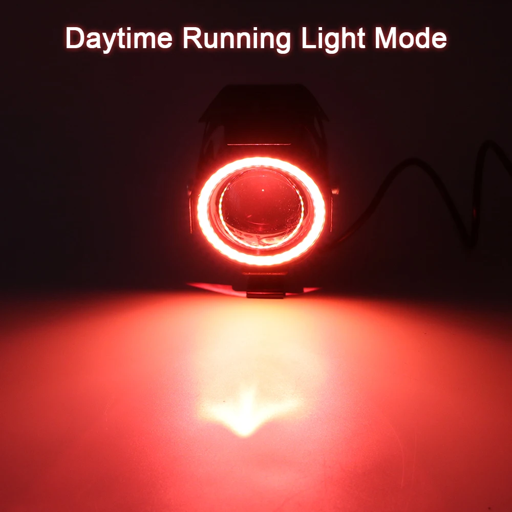 Phare Angel Eye Tête De Mort Phares Moto LED Fydun 7 Pouces - 12V
