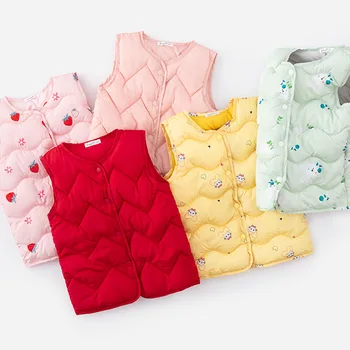 

2020 Winter New Style Men and Women Children Cotton Vest Underwear Thick Warm Candy-Colored CHILDREN'S Vest Manufacturers Direct