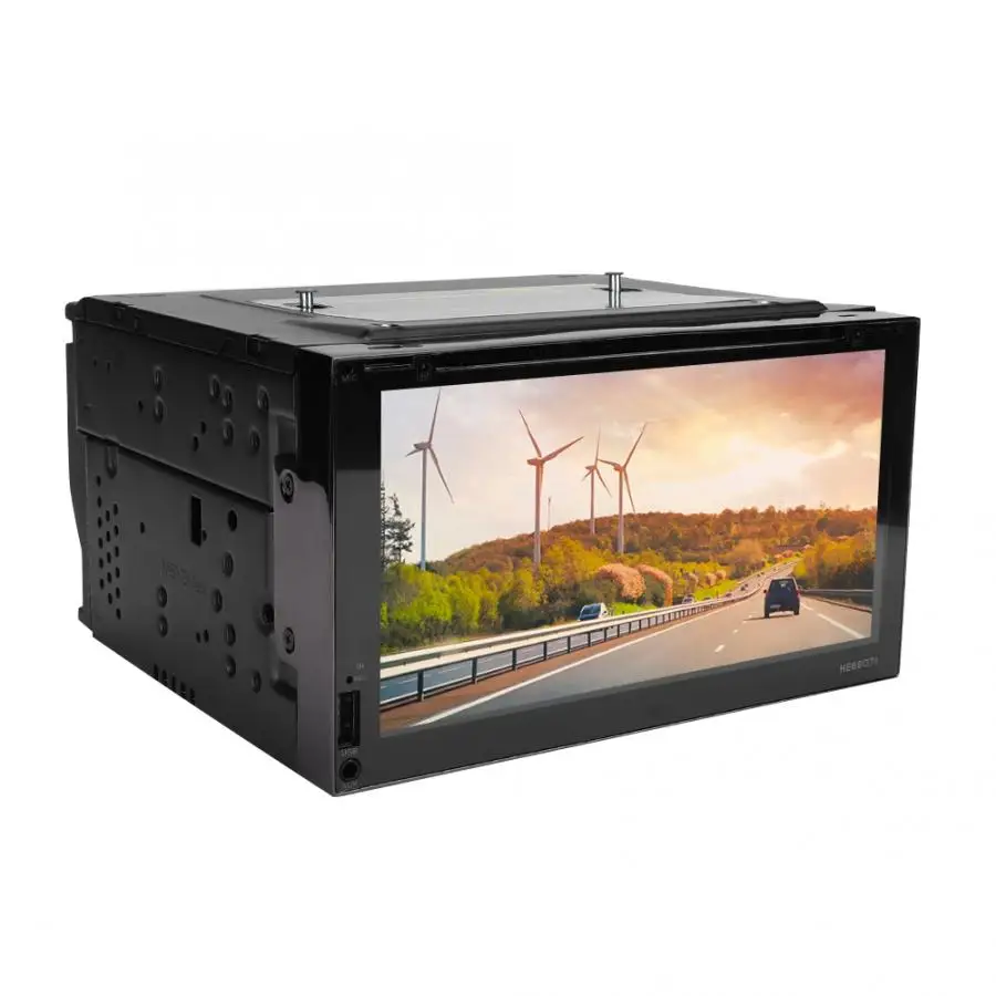 Sale radio car 6.95 Inch Large-Screen 1080P Wifi Car Bluetooth GPS DVD Navigator Radio Player for Android 6.0 oto teypleri 4