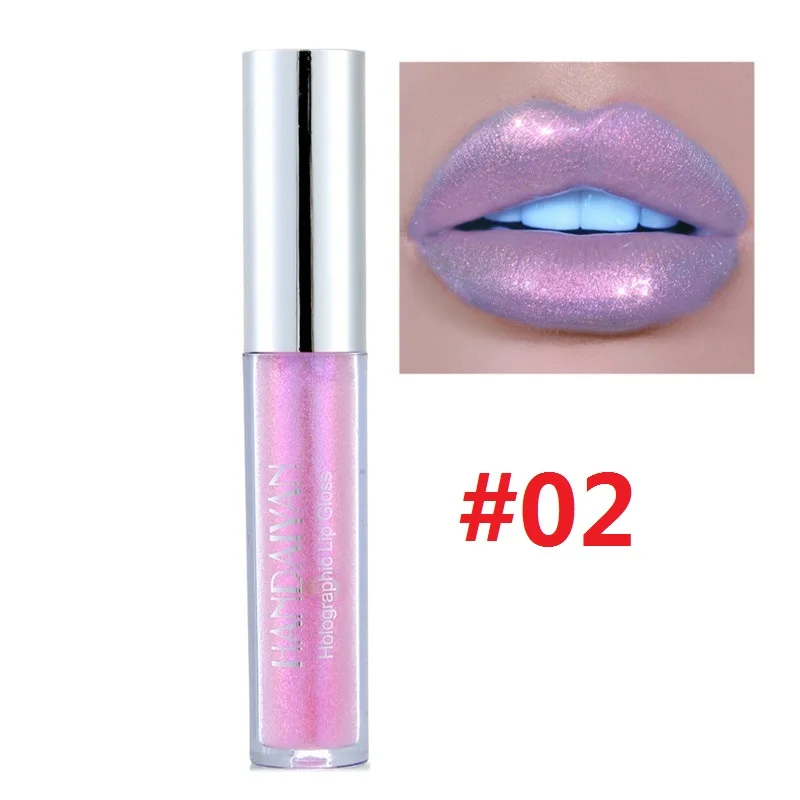 Glitter Liquid Lipstick Crystal Glow Lip Gloss Long Lasting Lip Tint Laser Holographic Lip Tattoo Lipstick Makeup Jelly Pigment