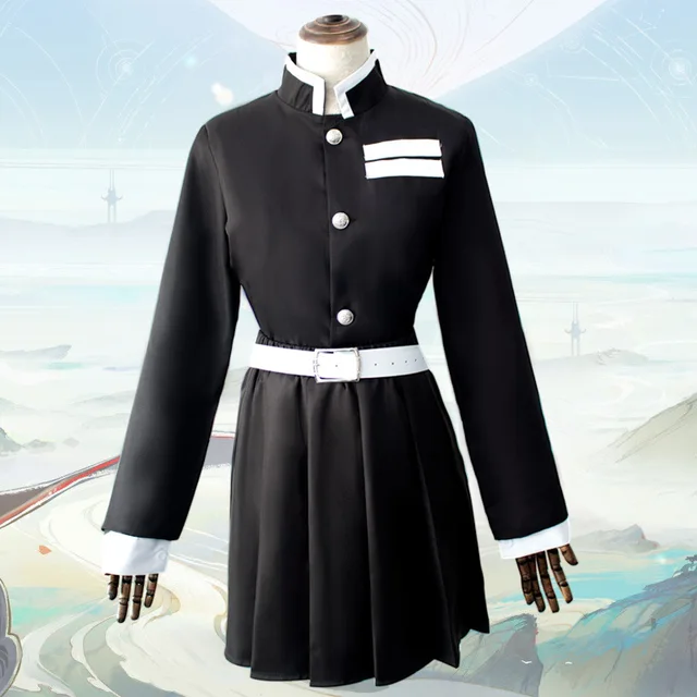 $US $63.99 Anime Demon Slayer: Kimetsu no Yaiba COS Tsuyuri Kanawoc Ghost Team uniform cosplay costume
